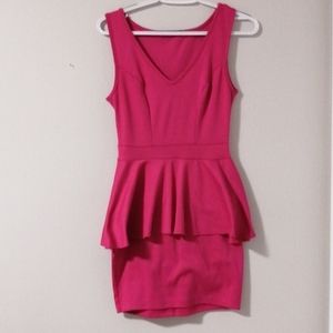 Sirens pink peplum